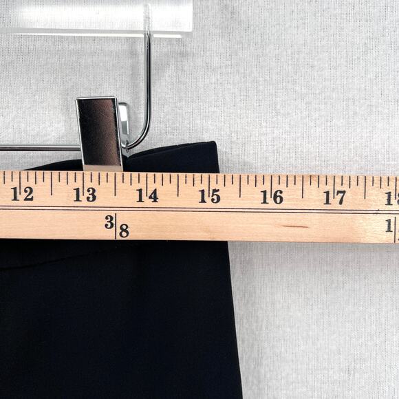 ALEXANDER MCQUEEN Pants Womens 4 Black Cropped Flare Split Hem Lace Up Calf - Picture 16 of 16